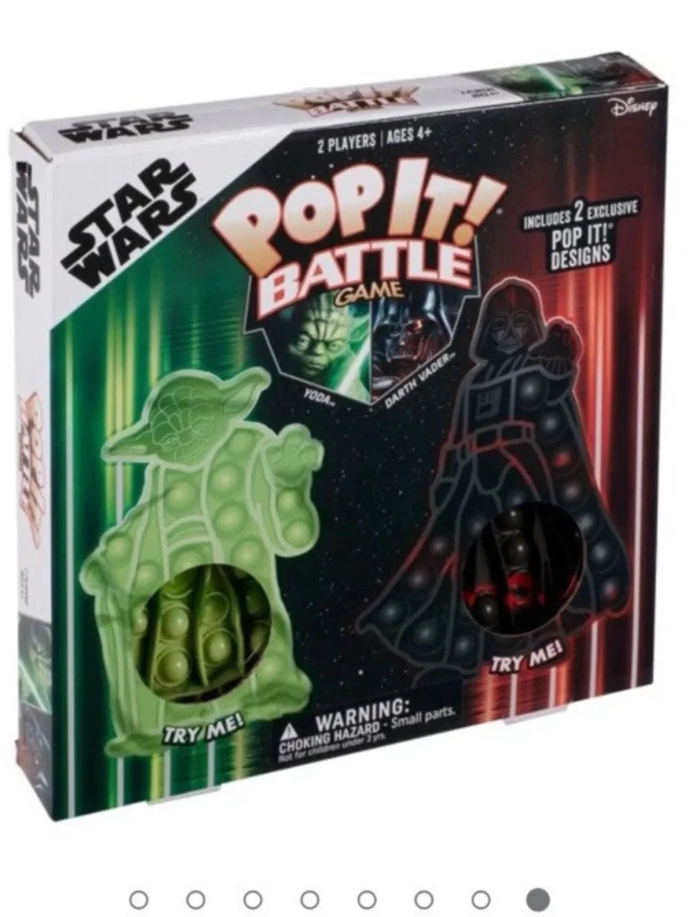 NIB Star Wars Pop It! Battle Game Yoda vs Darth Vader Buffalo Games 2 Player
